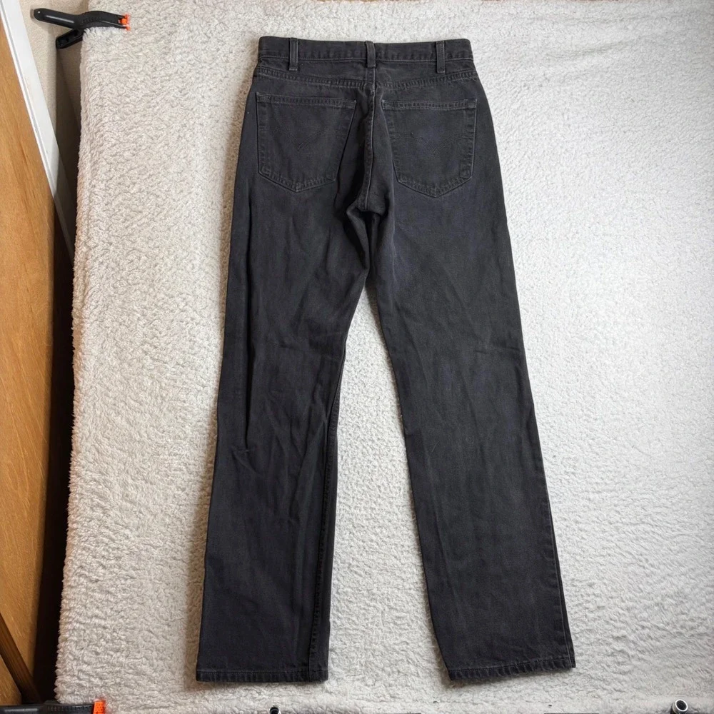Vintage Levis 505 Mens 32x32 (30x32) Faded Black Straight Leg Jeans 1999